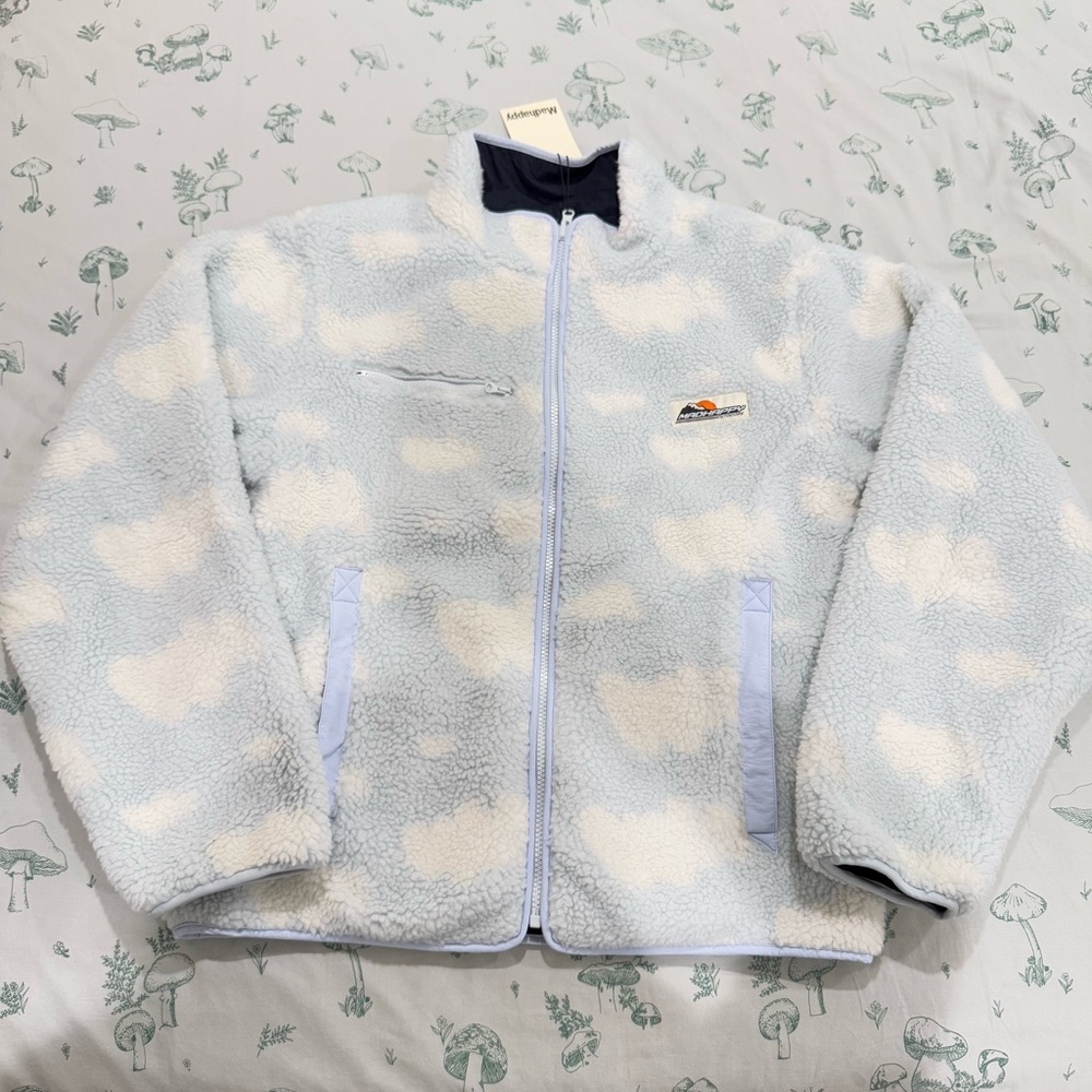 NWT mad happy Outdoors Reversible Nylon Jacket